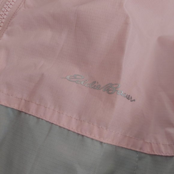 Kids Pink and Gray Eddie Bauer Lightweight Jacket 14/16 W/ Hood. (Bag D) - Picture 2 of 4